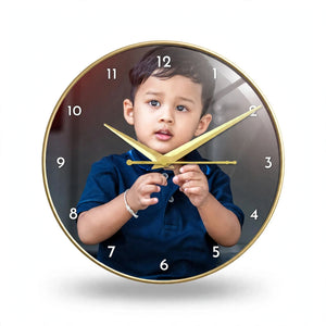 Personalized UV Printed Wall Clock 12x12 Inches – Custom Name & Design | Pakistan