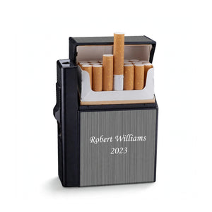 Personalized Metal Cigarette Case – Custom Name Engraved