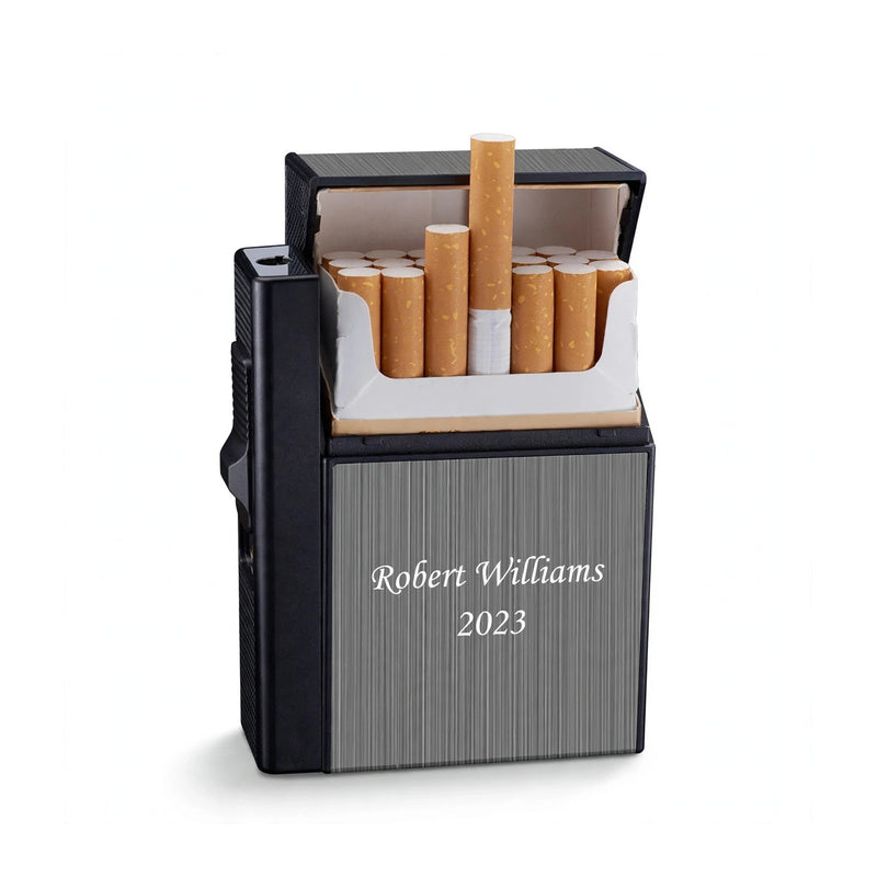 Personalized Metal Cigarette Case – Custom Name Engraved