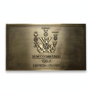 Solid Gold Brass Embossed Name Plate 12x6 Inches – Premium Custom House Sign | Pakistan