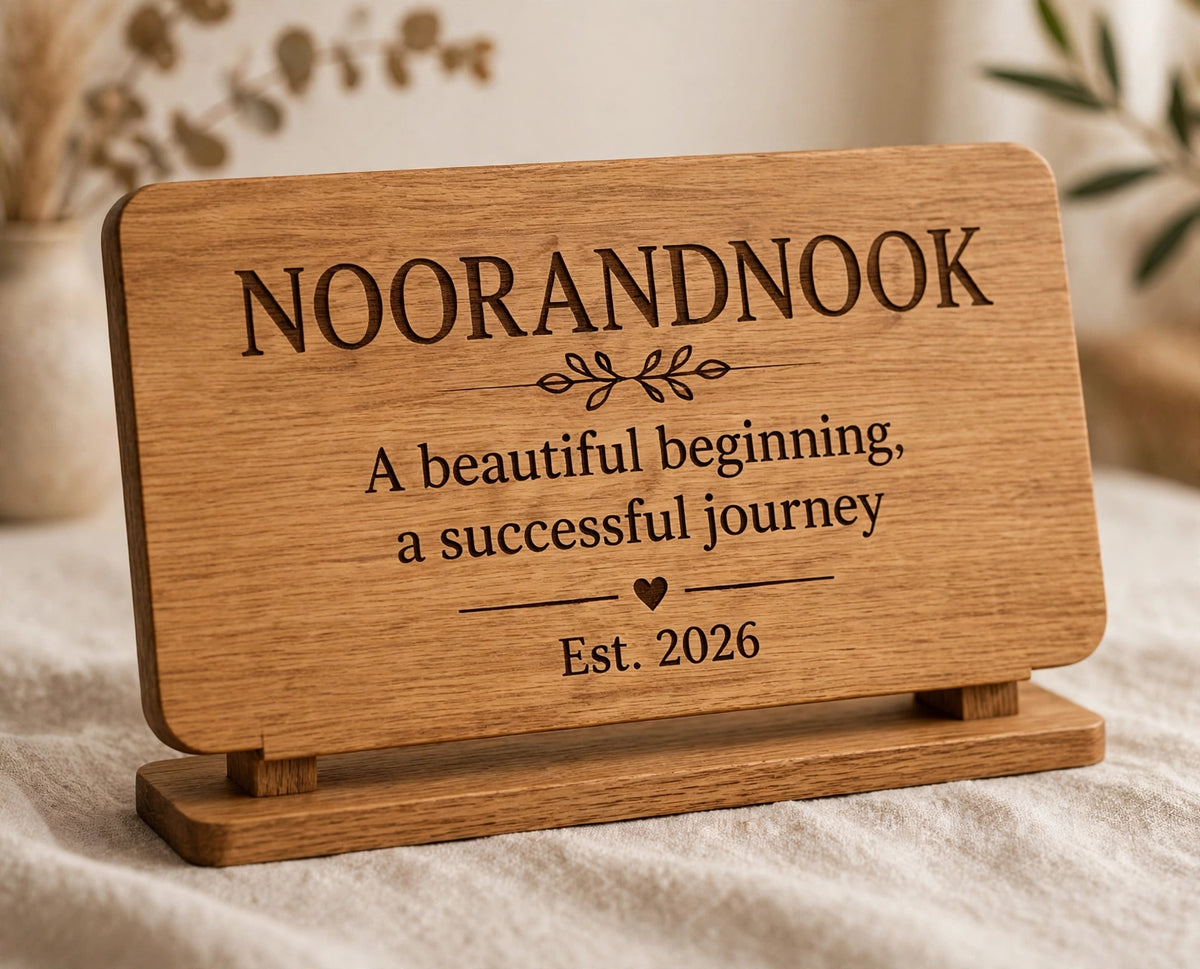 Solid Wooden Table Plate - 8x3 Inches | DYO