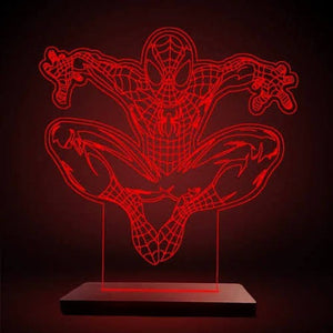 Spider-Man 3D Illusion LED Lamp - 4 Action Poses & 7 Color Changing | DYO