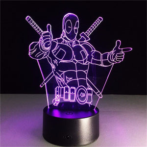 Design Your Own Super Hero 3D Lamp