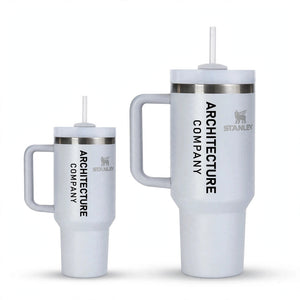 Personalized White Tumbler with Straw – Custom Name & Logo | Gift Pakistan