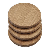 Personalized Solid Wood Tea Coaster – Round | Custom Name & Text Engraved | Gift Pakistan