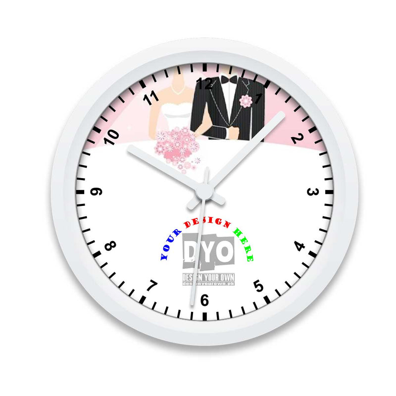 Intimate custom Wedding/Engagement gift wall clock