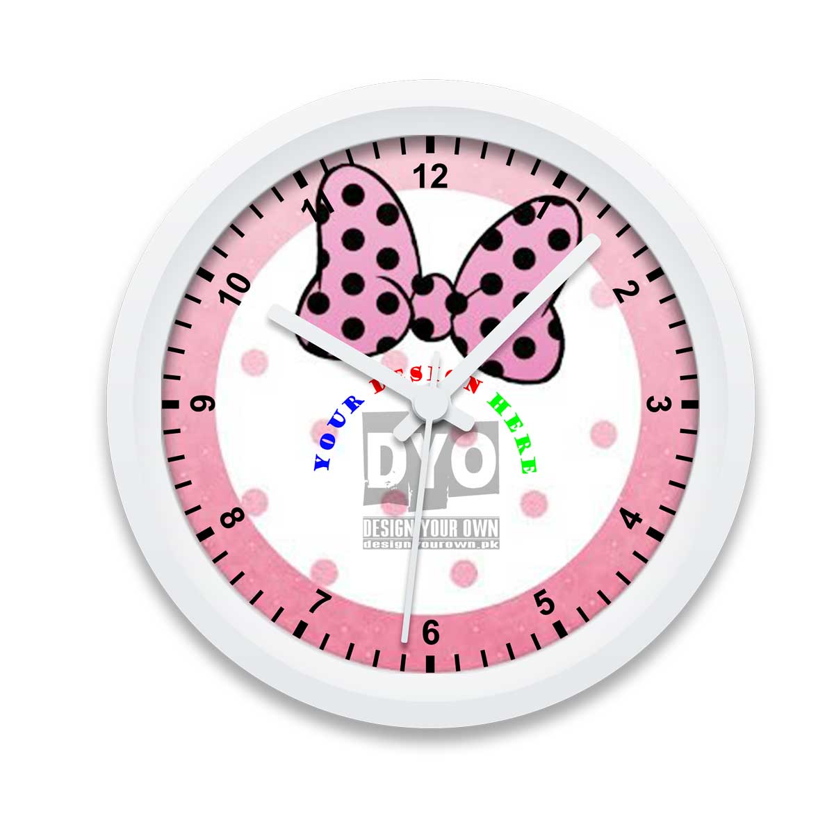 customized gift for girls wall clock