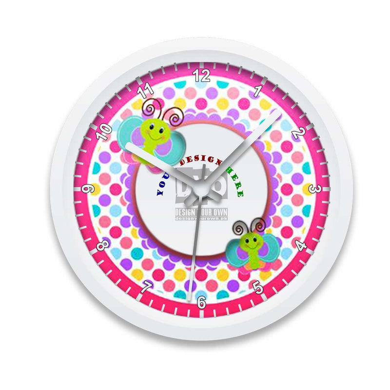 Custom Printed Wall Clock for Kids