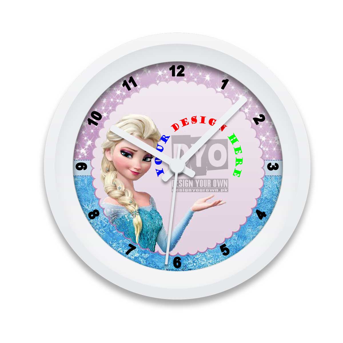 Daughter's Custom Printed Frozen Wall Clock