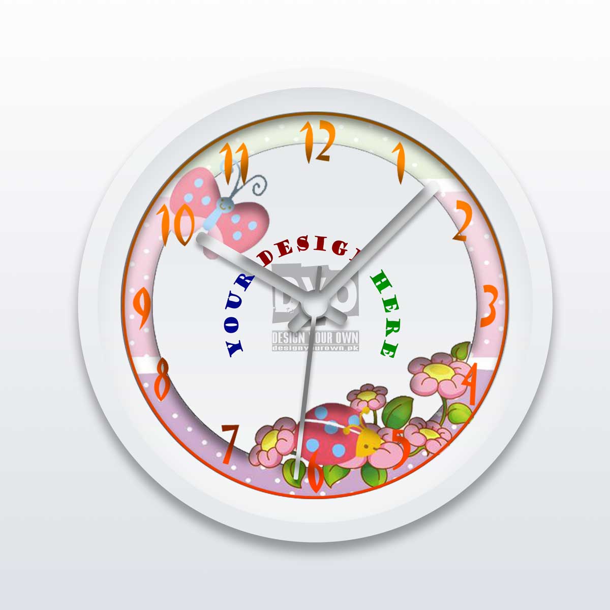Custom Printed Kids' Room Wall Clock