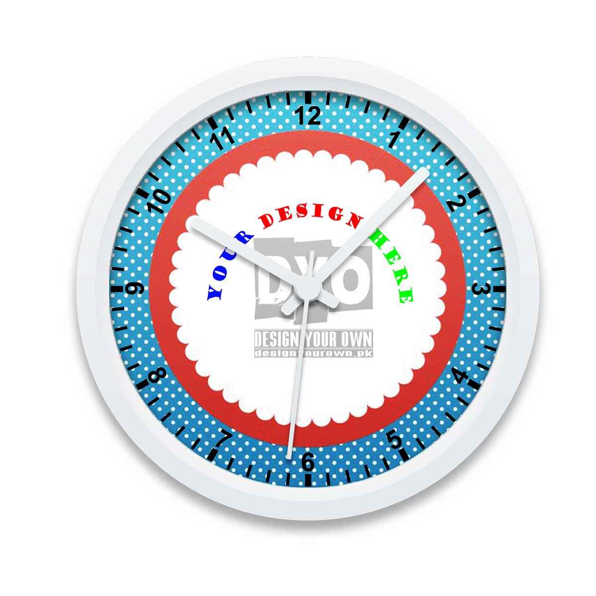 Adolescent design your own gift for boys wall clock