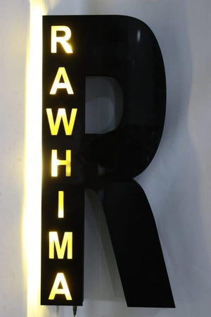 Customized Alphabet Name Wall Hanging Light