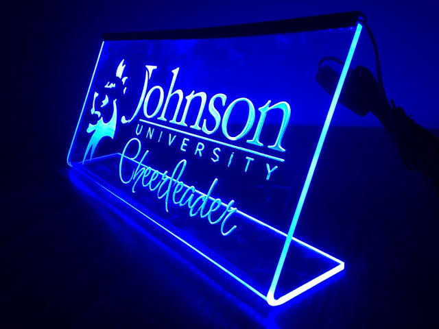 Customized LED Name And Designation Table Frame