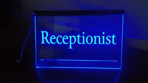 Customized LED Name And Designation Table Frame