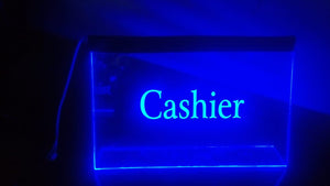 Customized LED Name And Designation Table Frame