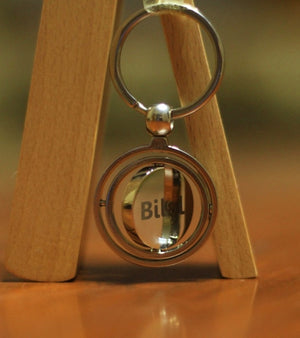 Customized Metallic Round Keychain