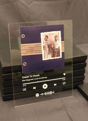 Customized Transparent Mirror picture And Name wall frame