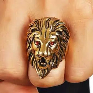 Design Your Own Gold Lion Ring For Men Stainless Steel Lion Design Finger Ring
