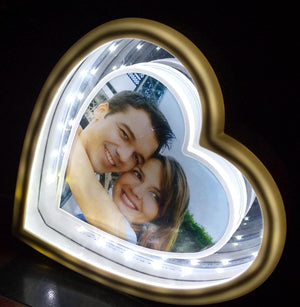 Design Your Own Heart Shape Picture Magic Mirror