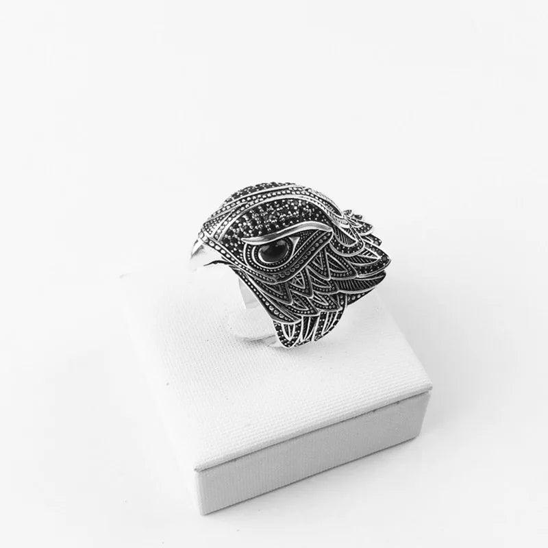 Vintage Hawk Ring For Men
