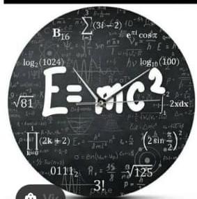 Mathematical Equations Clock, Acrylic Math Wall Clock