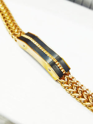 High-Quality Metallic Bracelets In Gold, Silver And Black Colors For Men