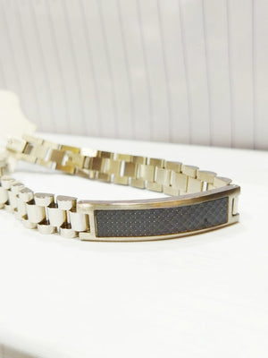 High-Quality Metallic Bracelets In Gold, Silver And Black Colors For Men