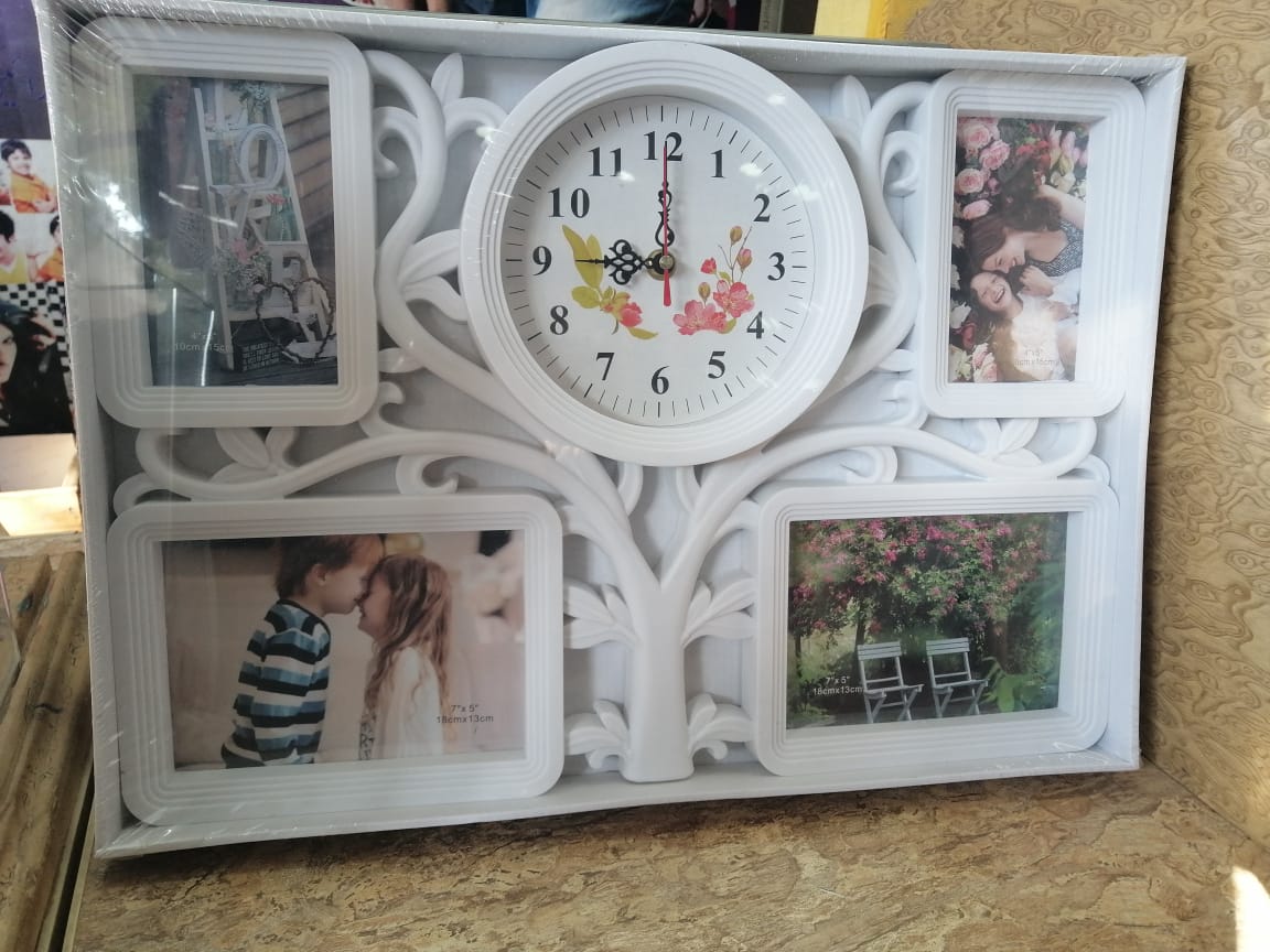 Customized Picture And Clock Frame (Design Your Own)