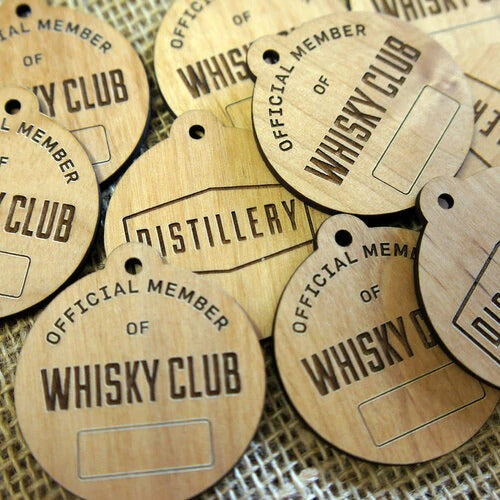 Customized Wooden Name Badges 3mm Alder wood