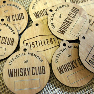 Customized Wooden Name Badges 3mm Alder wood