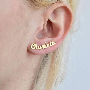 Name Earrings - Personalize Name Earrings | Custom Earrings Stud