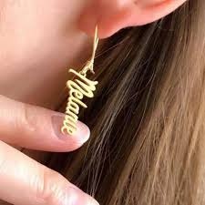 Personalized Name Earrings | Initial Earrings, Custom Letter Earrings