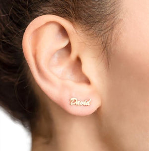 Name Earrings - Personalize Name Earrings | Custom Earrings Stud