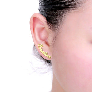 Name Earrings - Personalize Name Earrings | Custom Earrings Stud