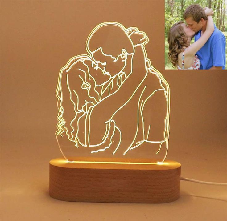 High Quality 3D Picture Engraved Lamp - No Fading, No Peeling