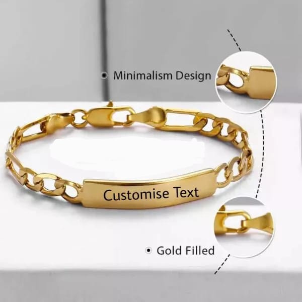 Baby Name Bar id Bracelet - Baby Gift - Personalized Gift - Custom New Born to Children First Birthday
