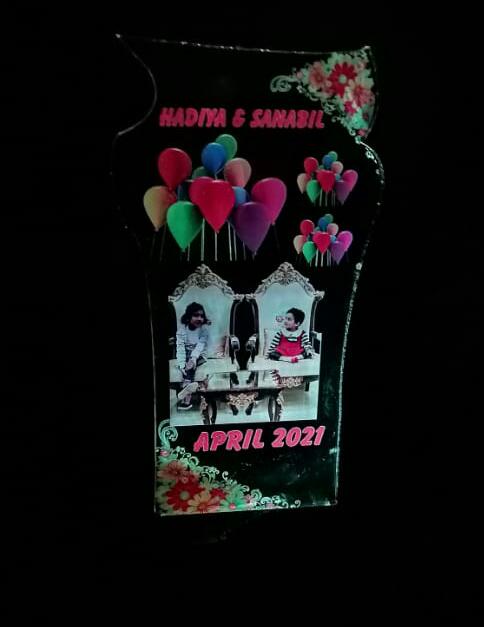 Personalized Multicolor 3D Picture Lamp Customize Name, Text