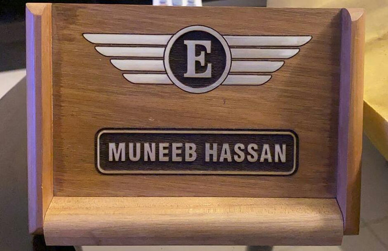 Custom Wooden Name Plate (6x4) Hanging Plaques | Wooden Nameplate For Office Or Home