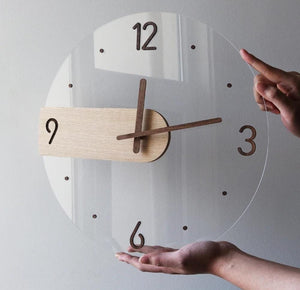 Custom Transparent Acrylic Wall Clock | Suitable For Your Room