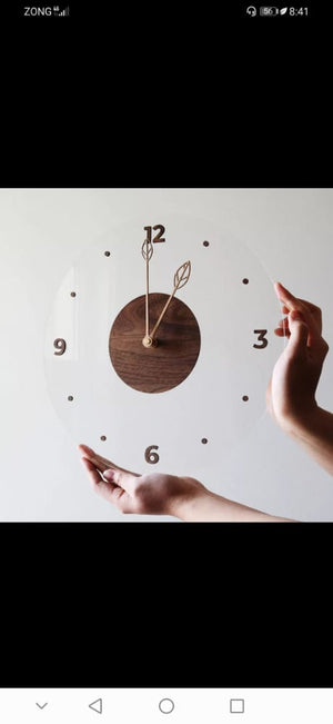 Custom Transparent Acrylic Wall Clock | Suitable For Your Room
