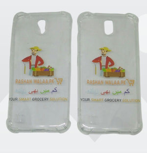 Printed Mobile Cover in Transparent Back Ground With TPU Bumper Cover
