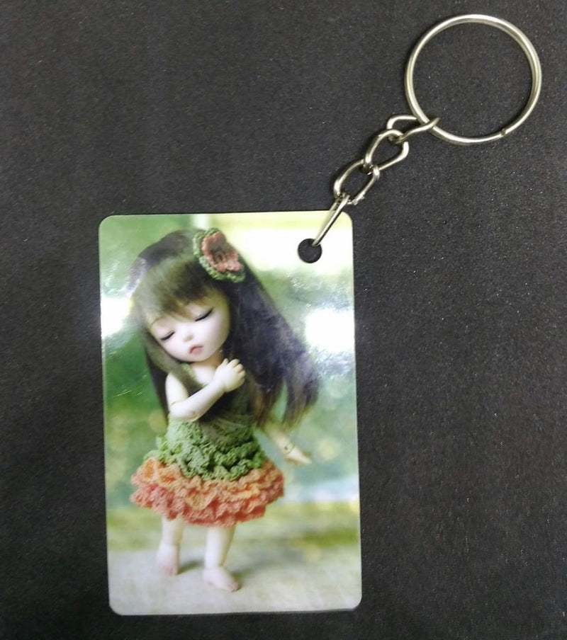 Custom PVC Printed Card Keychain With UV Coated Protective Waterproof