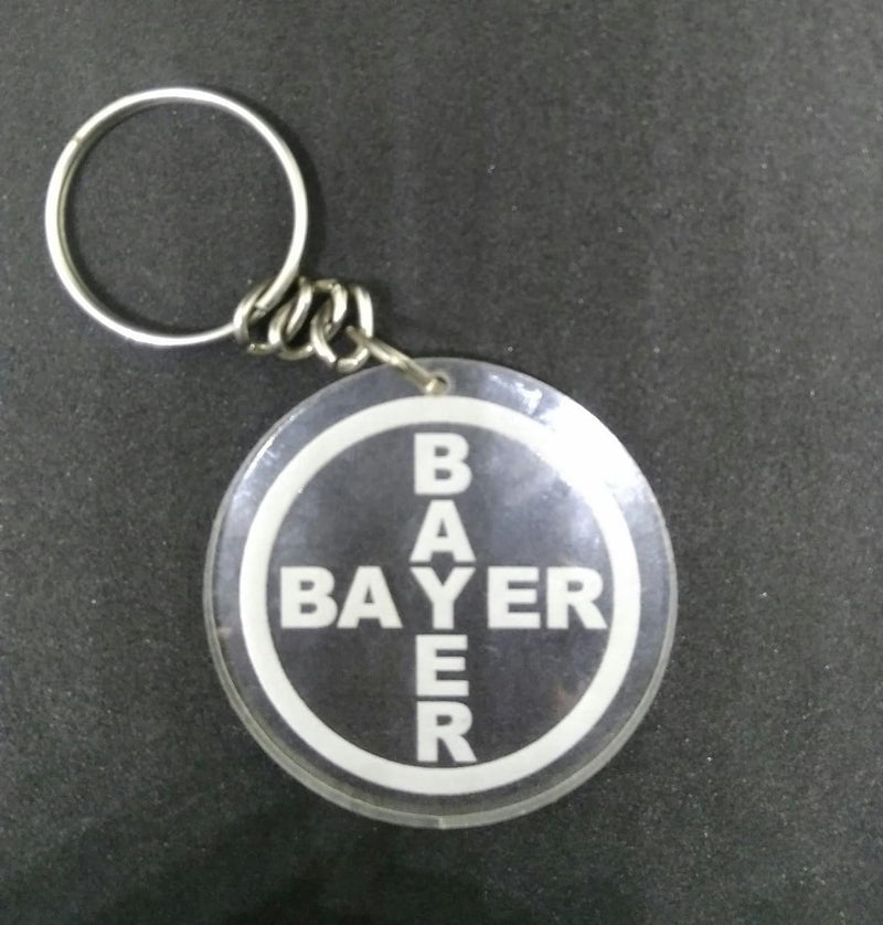 Custom Transparent Acrylic Printed Round Keychain, Logo, Name Printed