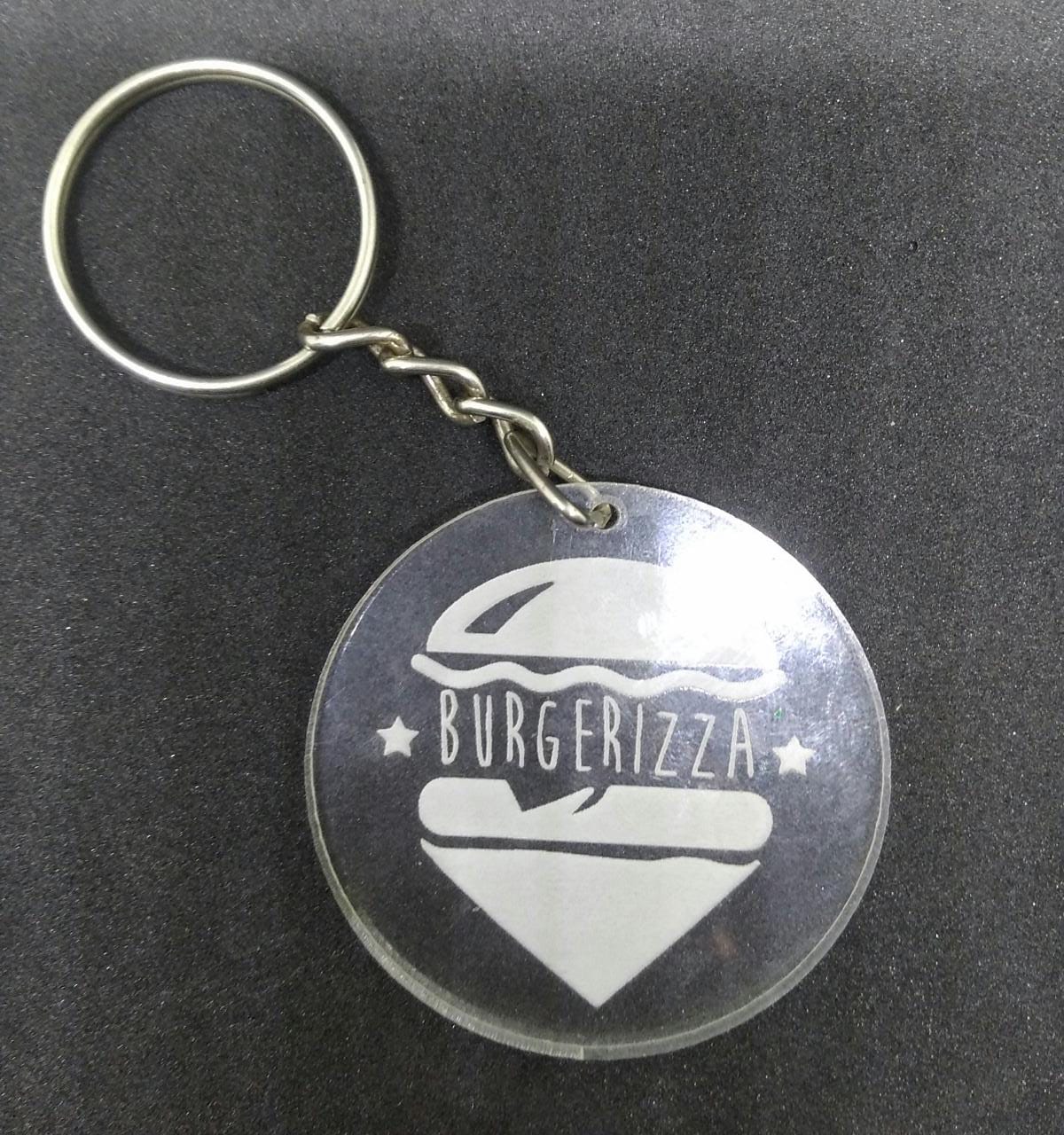 Custom Round Transparent Printed Acrylic Keychain