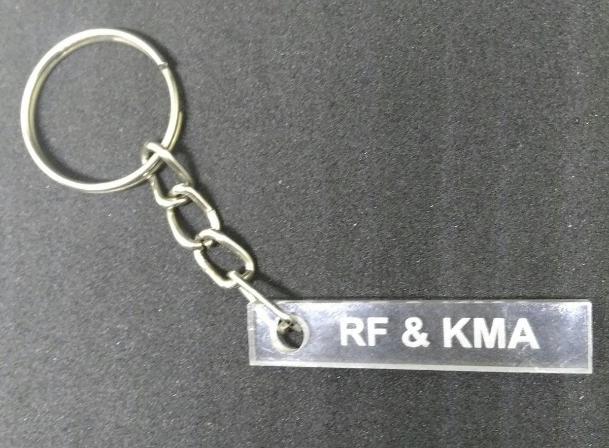 Custom Rectangle Transparent Acrylic Keychain