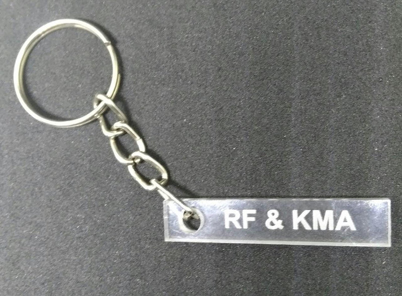 Custom Rectangle Transparent Acrylic Keychain