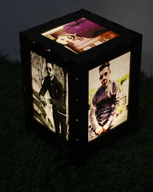 Custom Five Picture Lantern Night Light In Acrylic Material