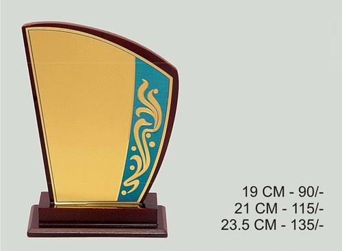 Custom Wooden Shield (5x7) (6x8) Acrylic Stand