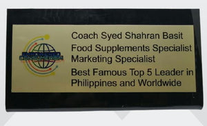Personalized Company Logo Table Name Plate Customized Name and Text