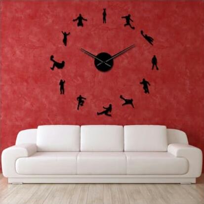 Footballer DIY 3D Acrylic Wall Clock